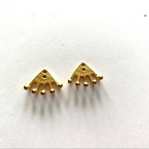 Vintage Ball Studs Lot of 8 W/ Gold Earring Jacket - Picture 6 of 7